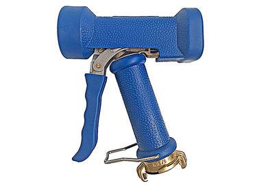 Adjustable Brass Blue Washing Gun Keandalan Tinggi Untuk Pembersihan Air Panas dengan Kopling Cakar-kunci