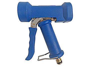 Pistol Cuci Biru Kuningan Serbaguna, Untuk Semprotan Air dengan Klik Quick Release Coupling Inlet