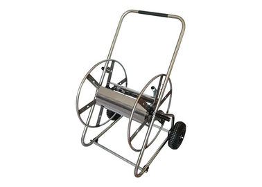 1 "x 30 m Metal Hose Reel Cart, Stainless Steel Garden Hose Reel Cart